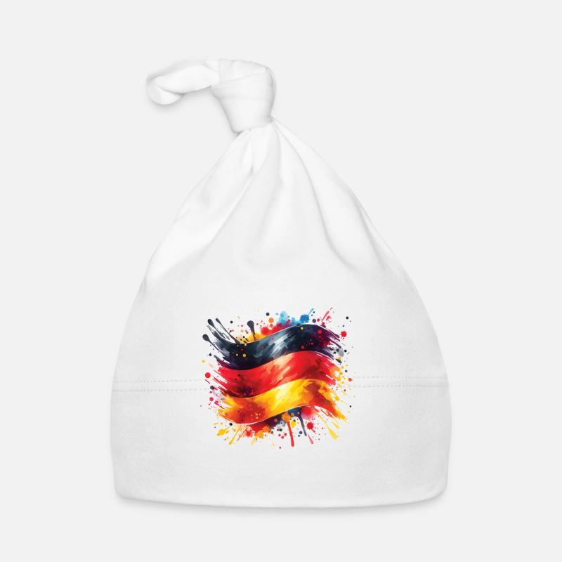 Flag Germany Flag for Sport Fan Organic Baby Cap