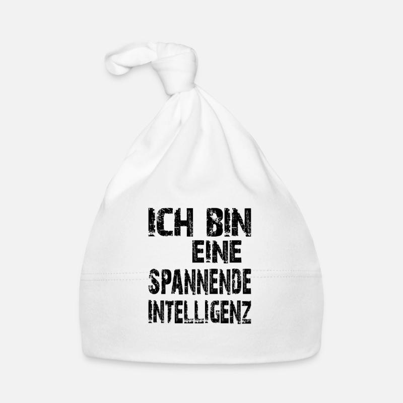 KI Spruch Ich bin eine spannende Intelligenz Baby Bio-Mütze