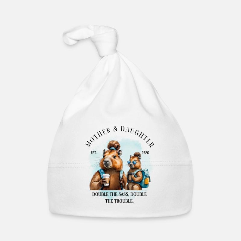 Doppelt so frech – doppelt so wild Baby Bio-Mütze