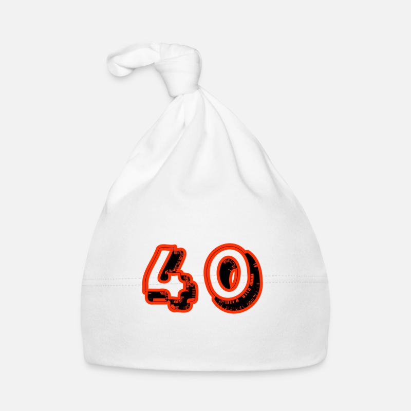 40. 40 YEARS. 40th ANNIVERSARY. 40TH ANNIVERSARY. Organic Baby Cap