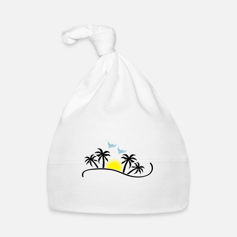 oiseaux coucher de soleil Bonnet bio Bébé