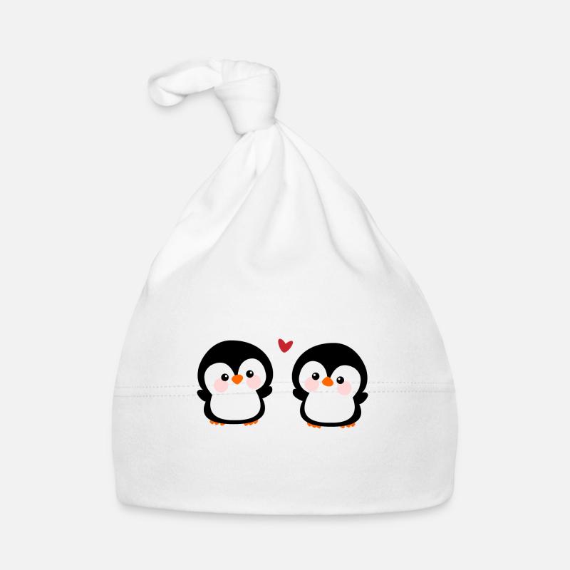 Süßes Pinguinpaar Baby Bio-Mütze