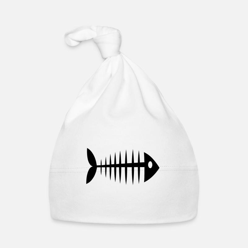 Fischgräte Geschenkidee Baby Bio-Mütze