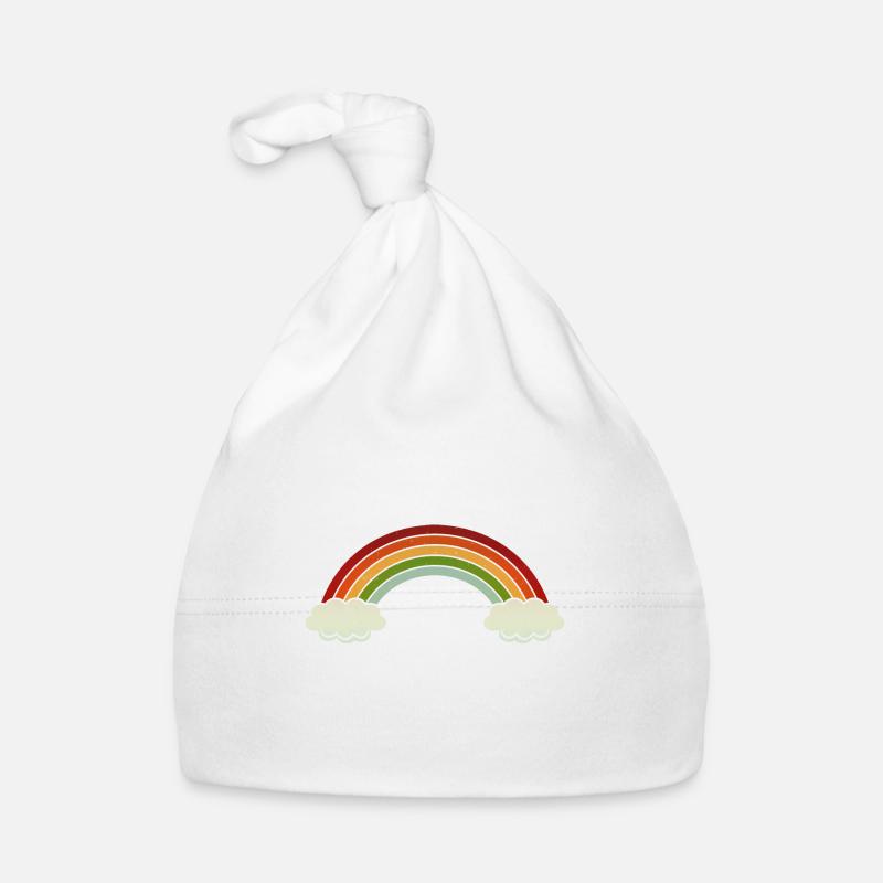 Vintage Rainbow Baby Bio-Mütze