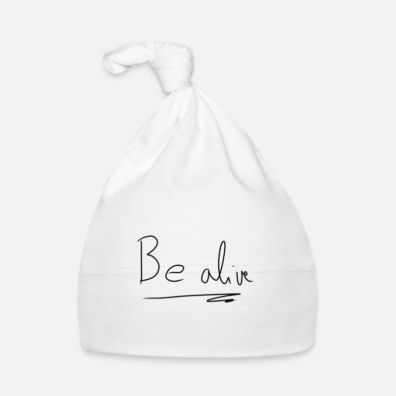 Texte Be alive Bonnet bio Bébé