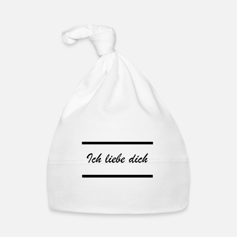 Ich liebe dich Baby Bio-Mütze