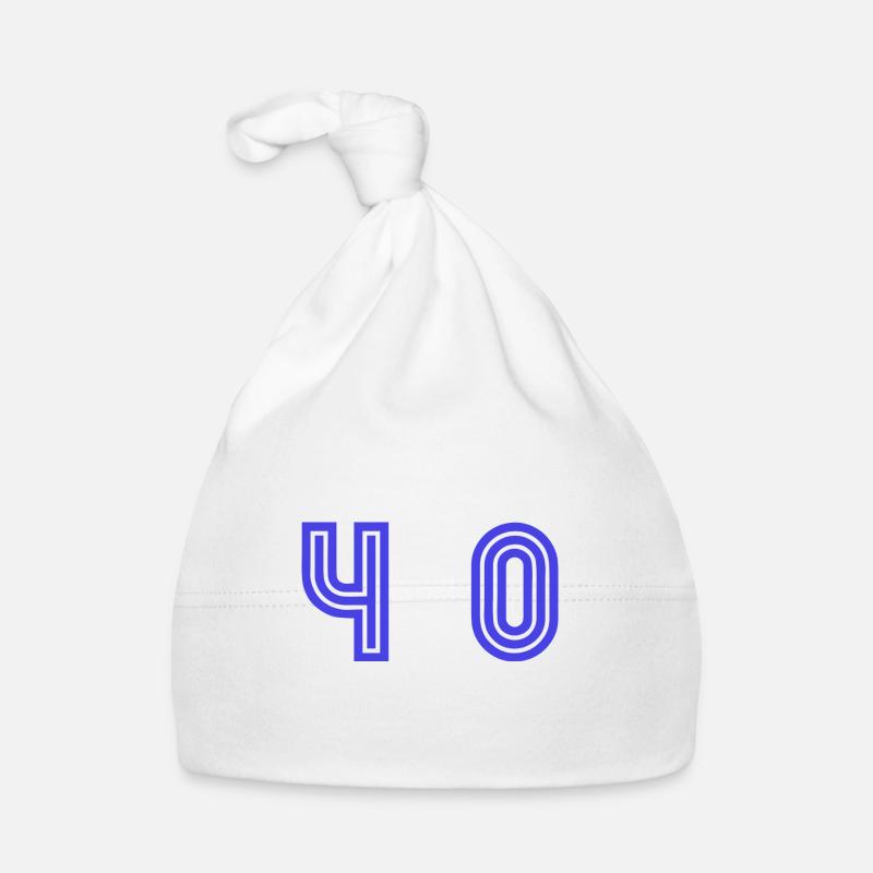 40. 40 YEARS. 40th ANNIVERSARY. 40TH ANNIVERSARY. Organic Baby Cap