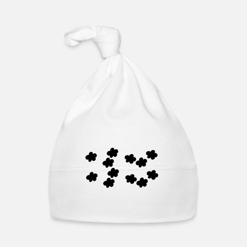 fleurs fleur motif de plante Bonnet bio Bébé