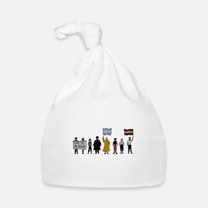 Leave No One Behind - Queer - trans - pride Baby Bio-Mütze