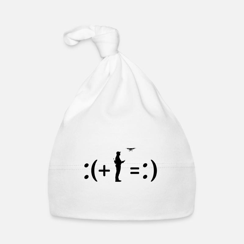 Flying Drones Makes Me Happy, HappinessFormula Organic Baby Cap