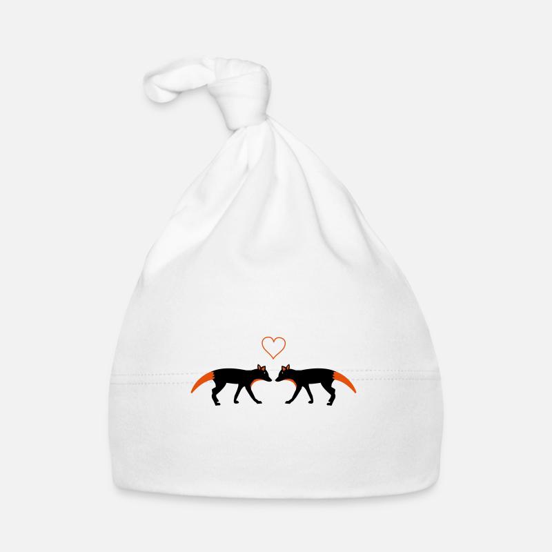 Foxes in Love Organic Baby Cap