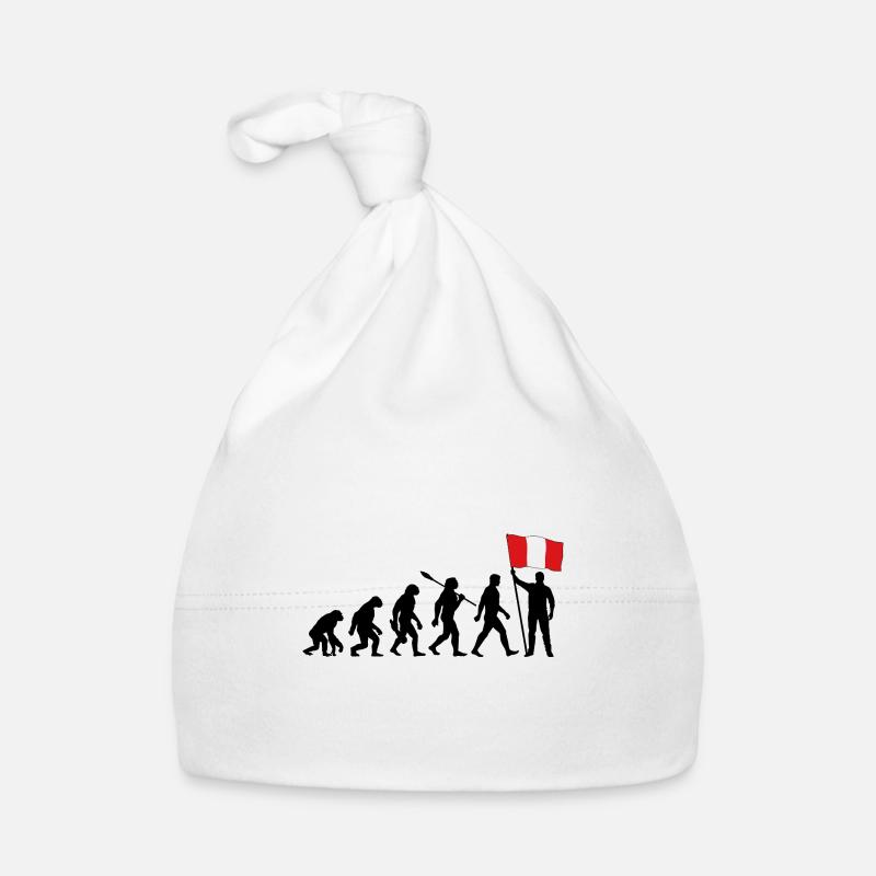 Peru - Evolution - Flagge - Nation Baby Bio-Mütze