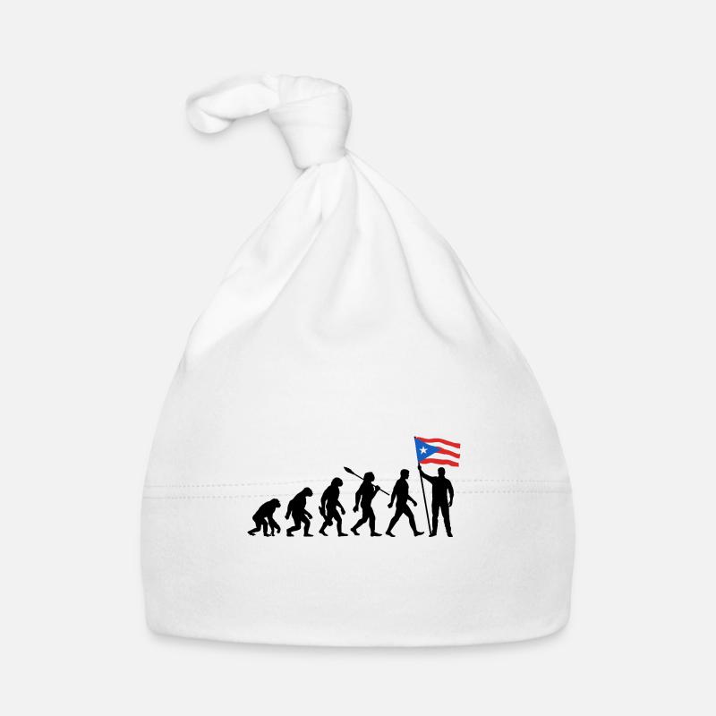 Puerto Rico - Evolution - Flagge - Nation Baby Bio-Mütze