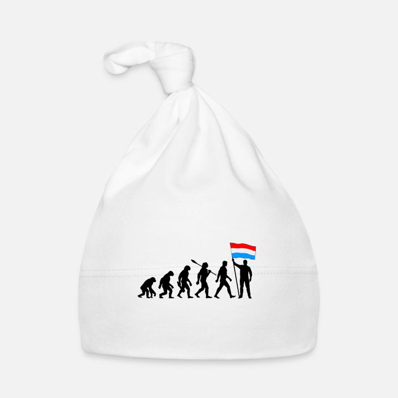 Luxemburg - Evolution - Flagge - Nation Baby Bio-Mütze
