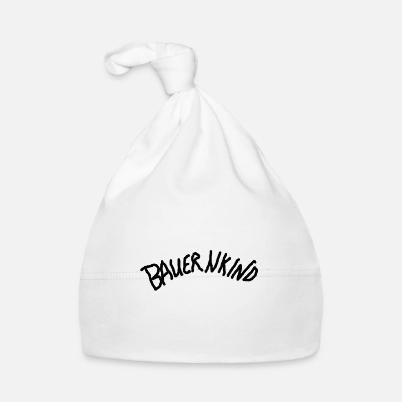 Bauernkind - Baby Bio-Mütze - Weiß