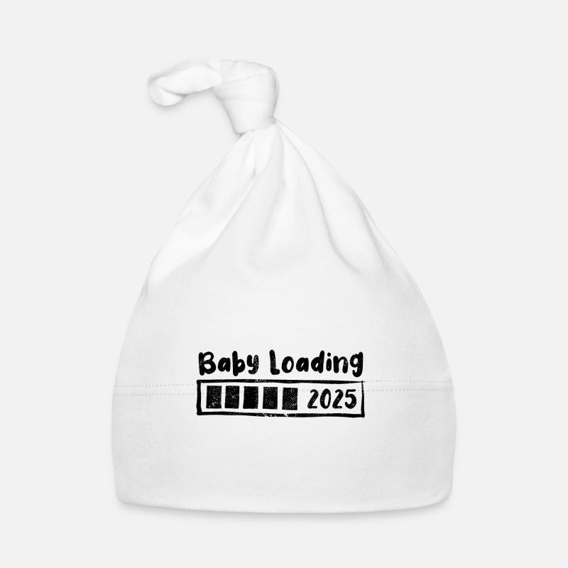 Baby 2025 loading - Schwangerschaft - Geschenk Baby Bio-Mütze