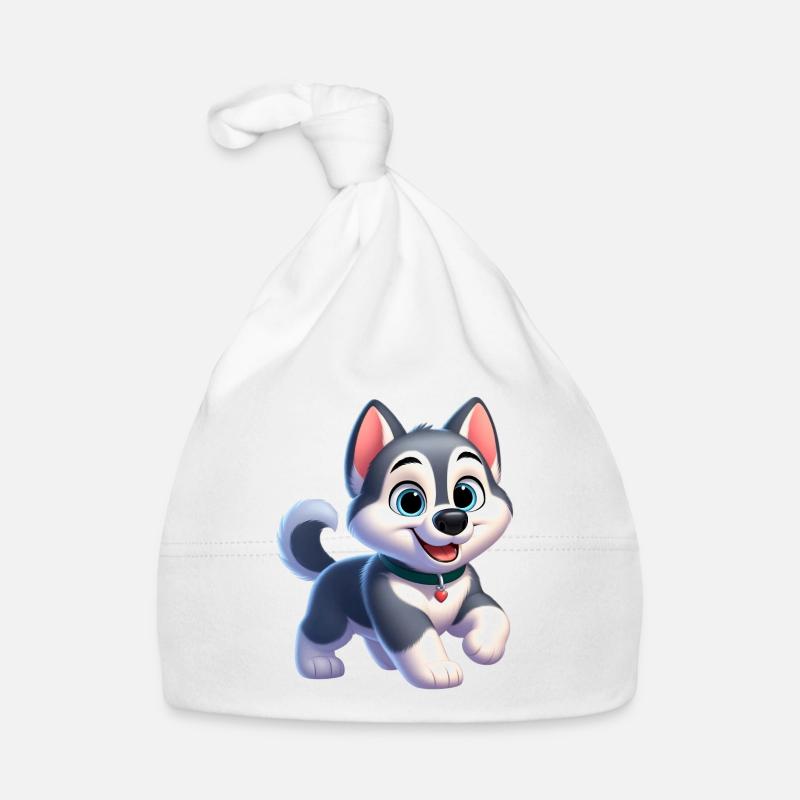 husky 2 - Bonnet bio Bébé - blanc