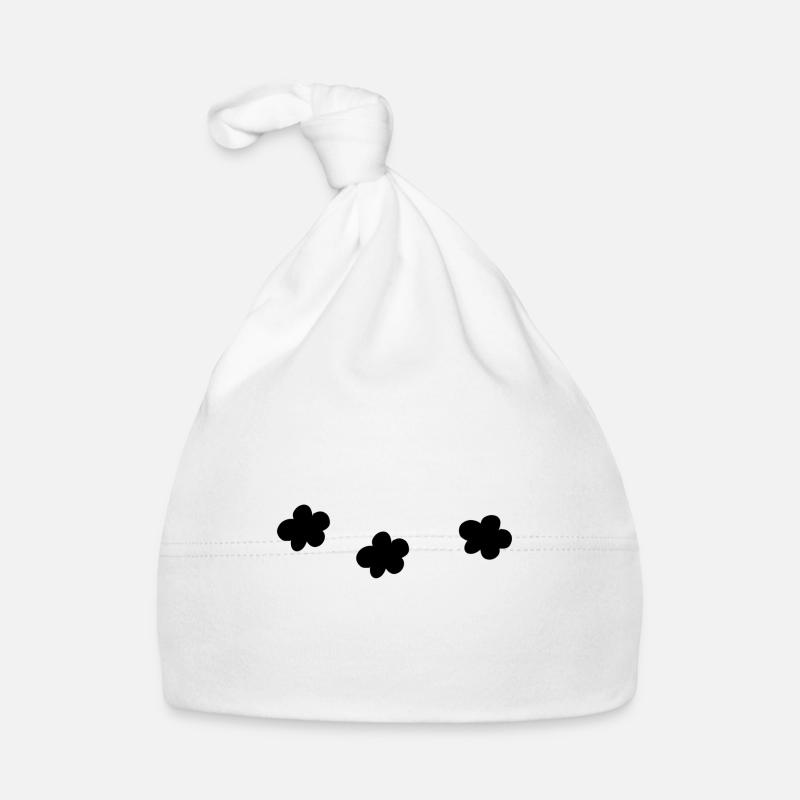 Icône En Forme De Fleur Trois Fleurs Bonnet bio Bébé