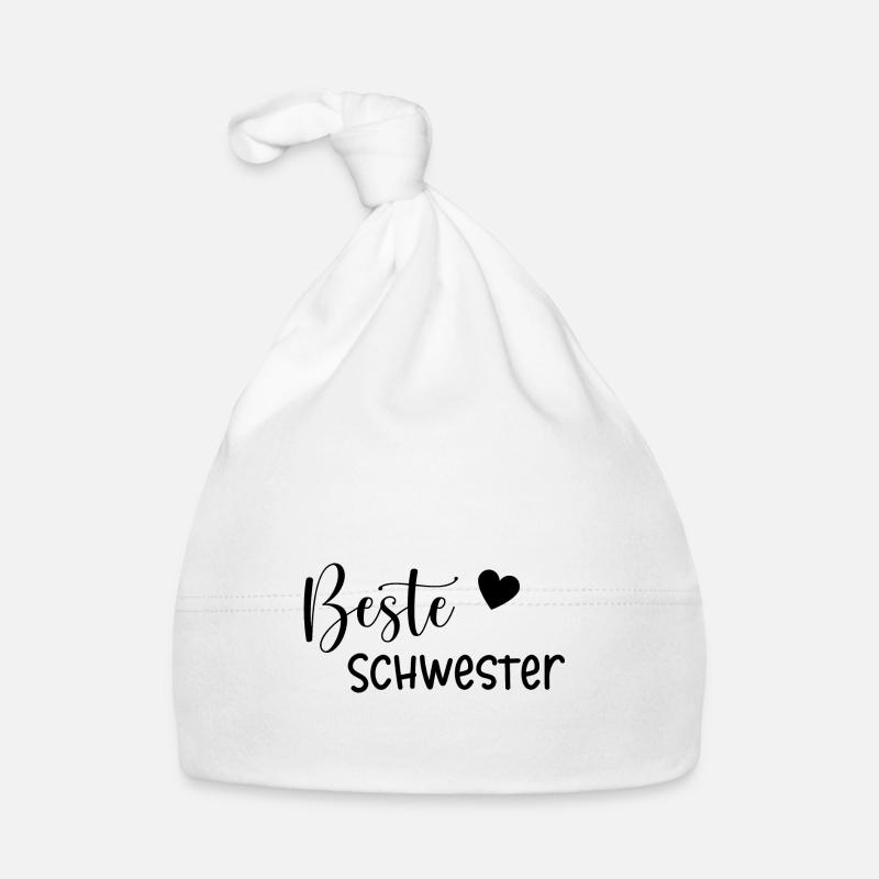 Beste Schwester Geschenkidee Baby Bio-Mütze