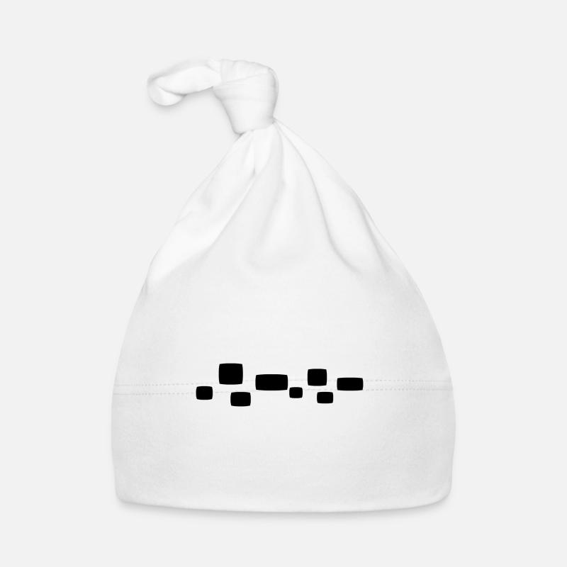 Square Square Shape Pattern Organic Baby Cap