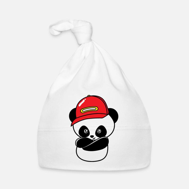 Cool hip hop panda Organic Baby Cap
