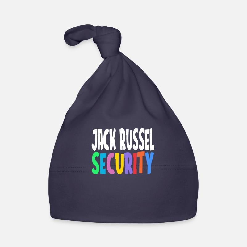 Jack Russel security service dog saying gift Organic Baby Cap