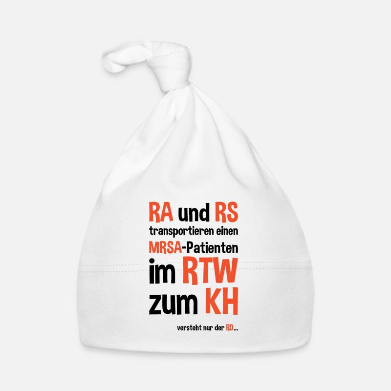 Rettungsassistent Rettungssanitäter Spruch Baby Bio-Mütze
