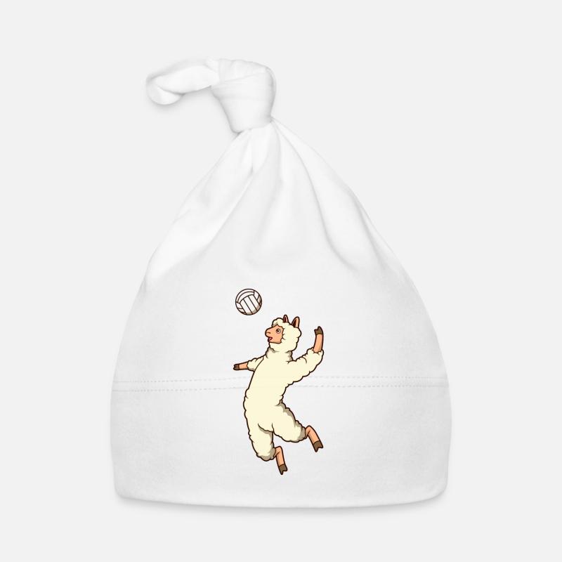 Comic Lama joue au volley-ball Bonnet bio Bébé