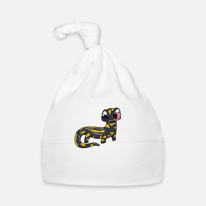 Salamandre de feu Kawaii Bonnet bio Bébé