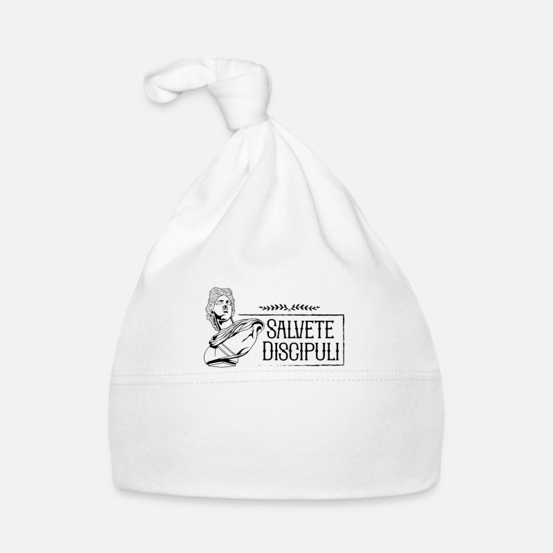 Latin saying - Salvete Discipuli Organic Baby Cap