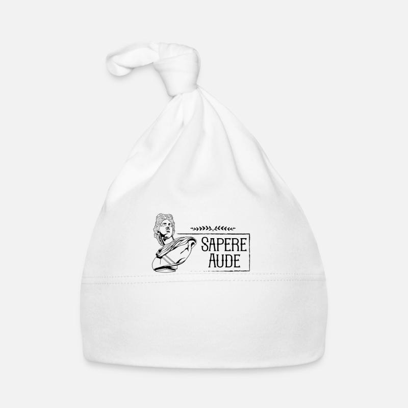 Lateinischer Spruch - Sapere Aude Baby Bio-Mütze