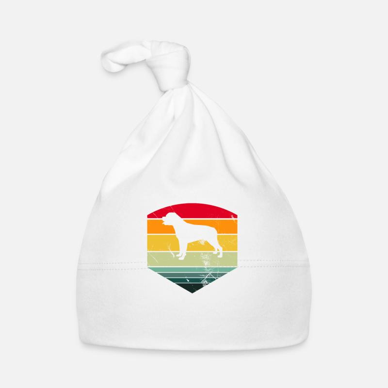 Rottweiler dog lover Retro vintage Gift idea Baby Bio-Mütze