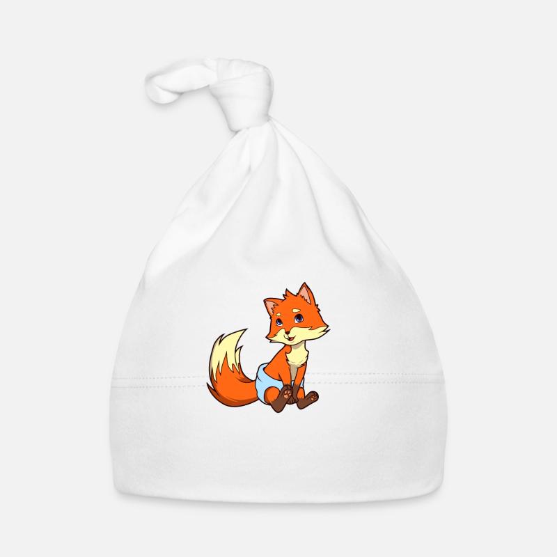 Bébé renard kawaii Bonnet bio Bébé