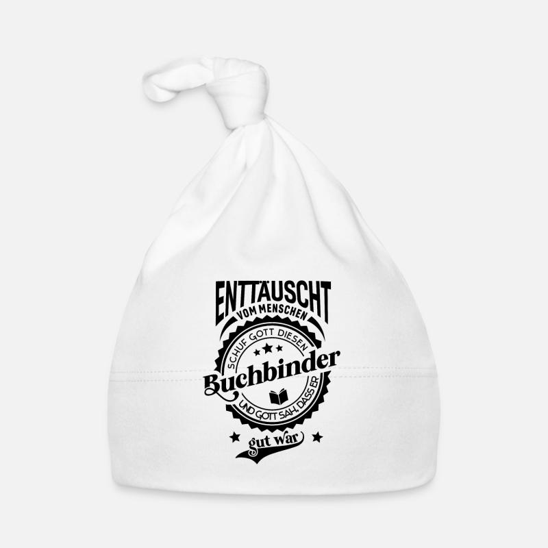 Lustiger Spruch für Beruf Buchbinder Baby Bio-Mütze
