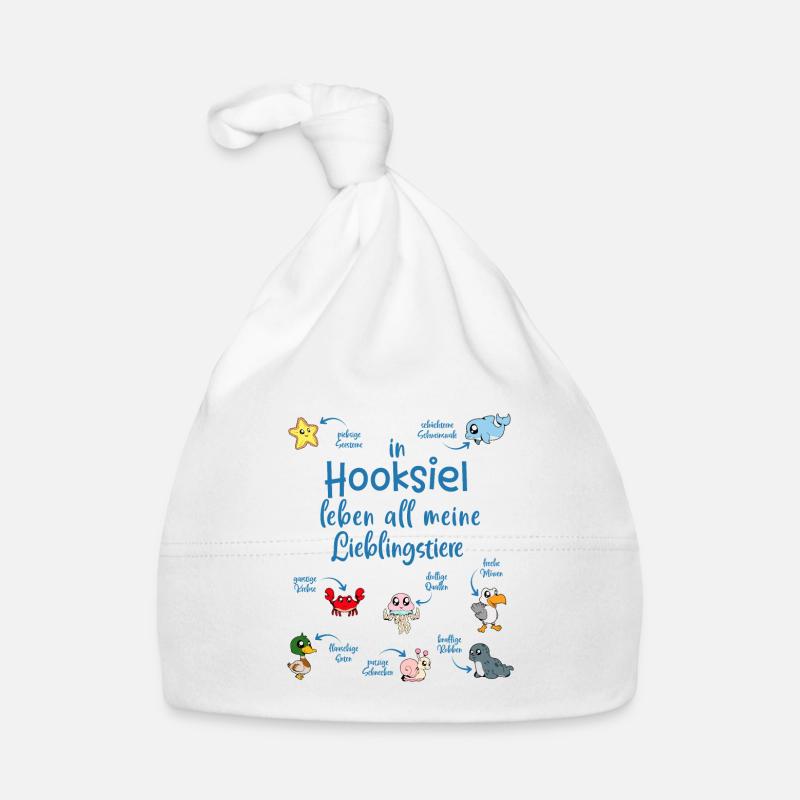 Meine Lieblingstiere in Hooksiel Baby Bio-Mütze