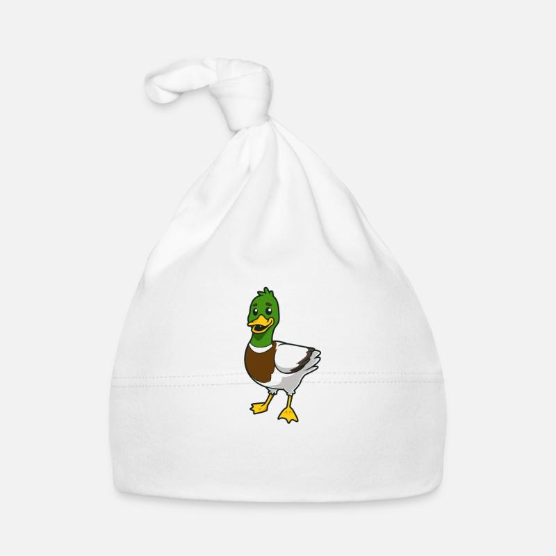 Canard colvert kawaii Bonnet bio Bébé