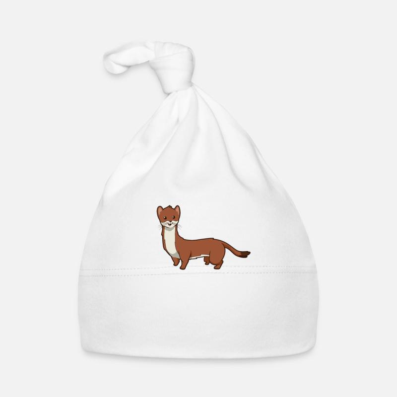 Kawaii Weasel Organic Baby Cap