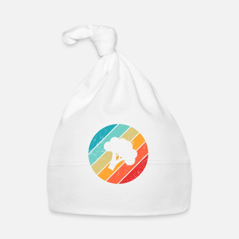 Broccoli Vegan Lover Retro Healthy Gift idea Baby Bio-Mütze