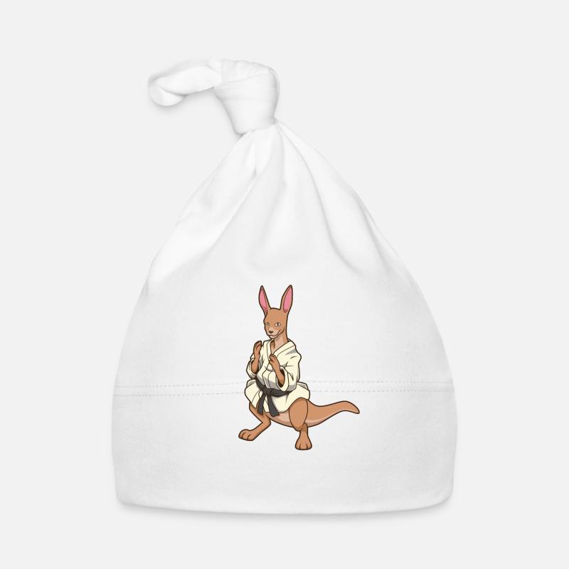 Comic Kangaroo fait du judo Bonnet bio Bébé