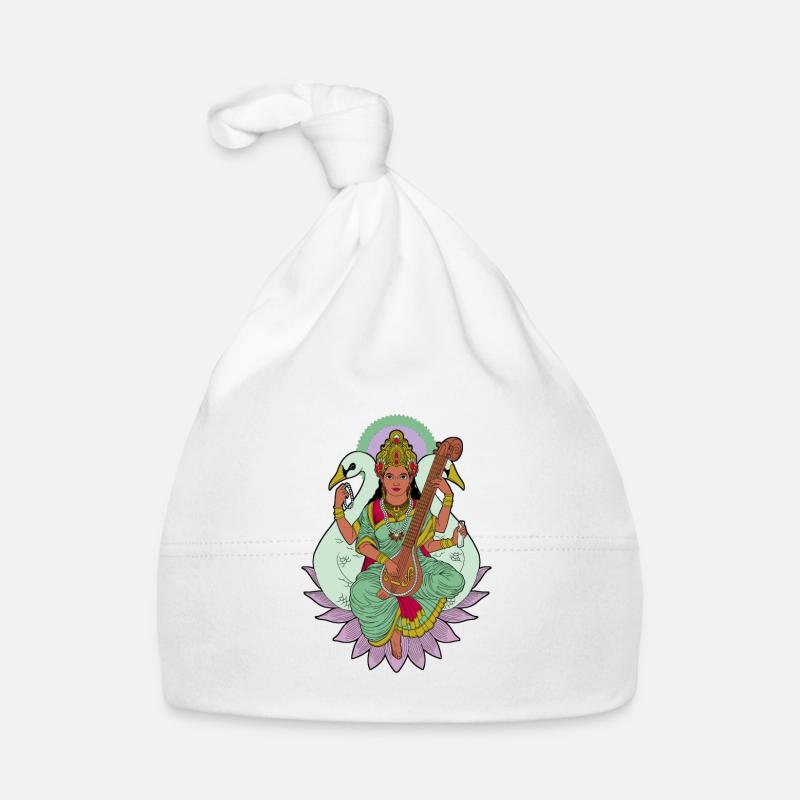 Dieu hindou - Saraswati Bonnet bio Bébé