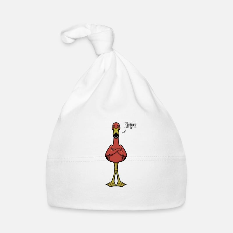 Flamingo Neinsager - Nope Baby Bio-Mütze