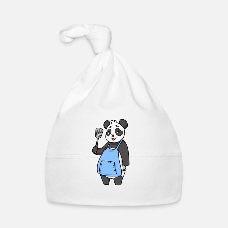 L’ours panda est le maître du grill Bonnet bio Bébé