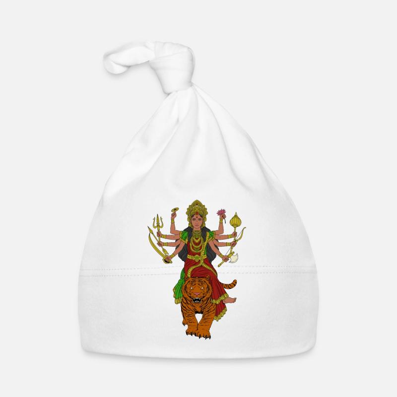 Hindu God - Durga Organic Baby Cap