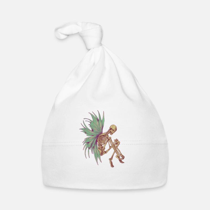 Fairycore - skeleton with wings Organic Baby Cap