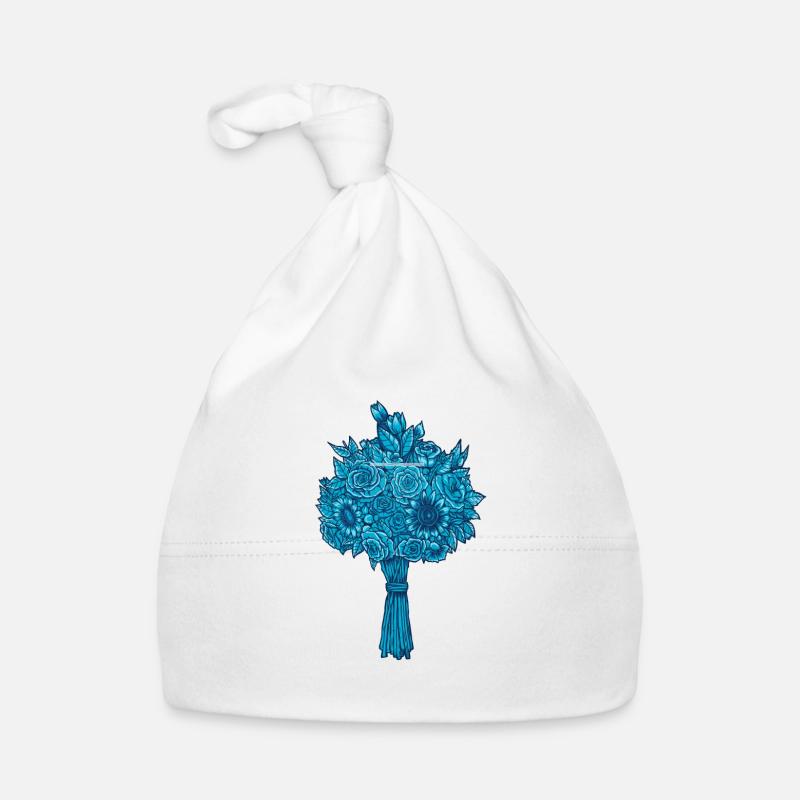 Blumenstrauß Baby Bio-Mütze
