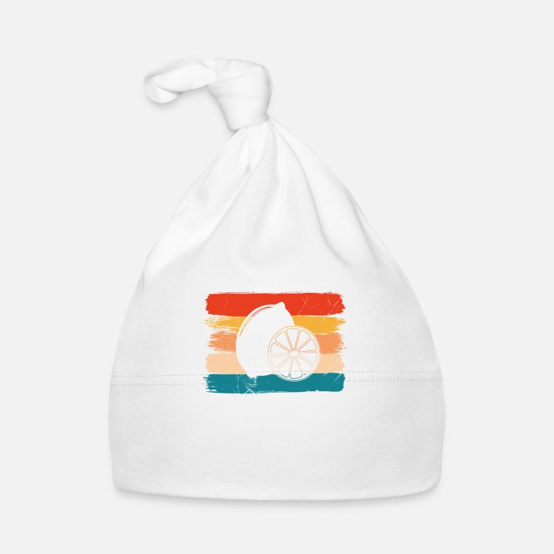 Lemon Fruit Lover Retro Lemonade Gift idea Organic Baby Cap