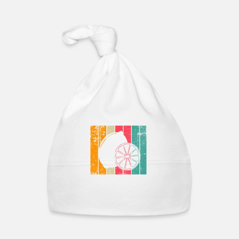 Lemon Fruit Lover Retro Lemonade Gift idea Organic Baby Cap