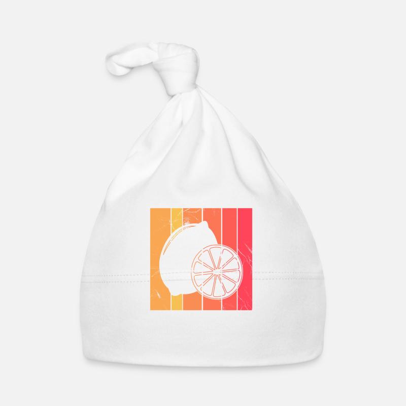 Lemon Fruit Lover Retro Lemonade Gift idea Organic Baby Cap