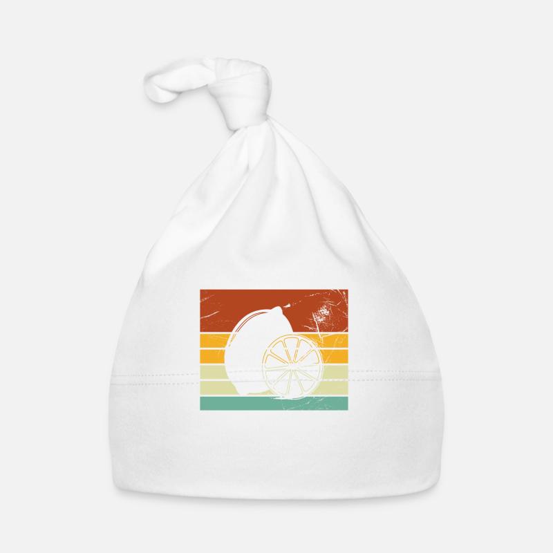 Lemon Fruit Lover Retro Lemonade Gift idea Organic Baby Cap