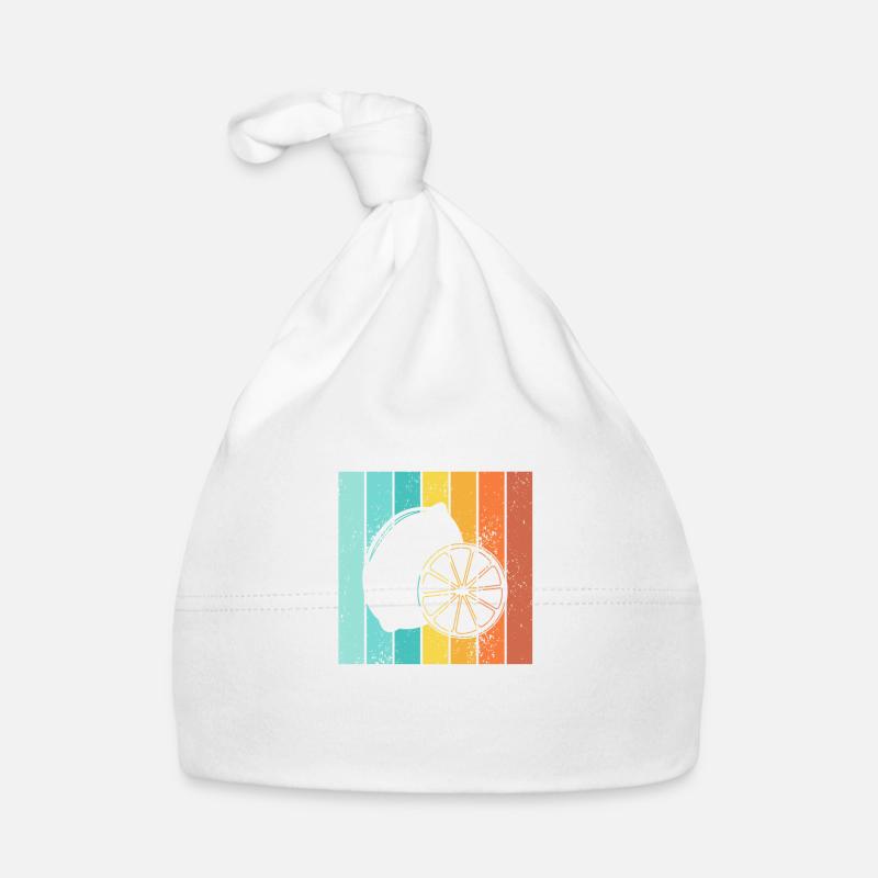 Lemon Fruit Lover Retro Lemonade Gift idea Organic Baby Cap